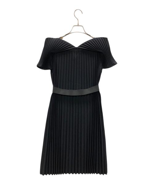 JUNYA WATANABE COMME des GARCONS（(ジュンヤワタナベ コムデギャルソン）JUNYA WATANABE COMME des GARCONS ((ジュンヤワタナベ コムデギャルソン) プリーツブラウスワンピース ブラック サイズ:XSの古着・服飾アイテム