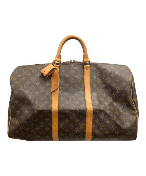 LOUIS VUITTON（ルイ ヴィトン）LOUIS VUITTON (ルイ ヴィトン) トラベルバッグ モノグラム キーポル50 ブラウン サイズ:実寸サイズにてご確認ください。の古着・服飾アイテム