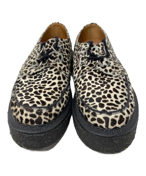 GEORGE COX（ジョージコックス）GEORGE COX (ジョージコックス) ラバーソールシューズ ベージュ×ブラウン サイズ:9の古着・服飾アイテム