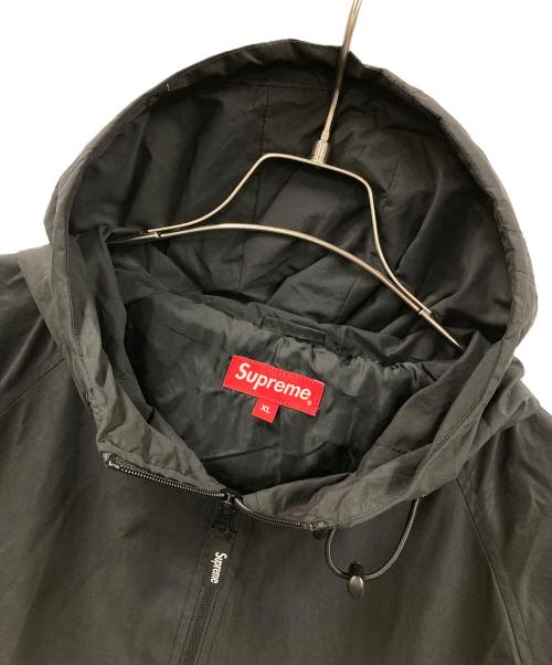 SUPREME（シュプリーム）SUPREME (シュプリーム) ナイロンジャケット Lightweight Nylon Hooded Jacket（ライトウェイト ナイロン フーデッド ジャケット） ブラック サイズ:XLの古着・服飾アイテム