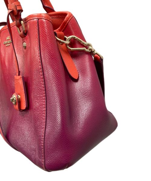 COACH（コーチ）COACH (コーチ) 2WAYバッグ ハンドバッグ ショルダーバッグ レッド×パープル サイズ:実寸サイズにてご確認ください。の古着・服飾アイテム