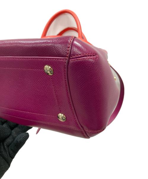 COACH（コーチ）COACH (コーチ) 2WAYバッグ ハンドバッグ ショルダーバッグ レッド×パープル サイズ:実寸サイズにてご確認ください。の古着・服飾アイテム