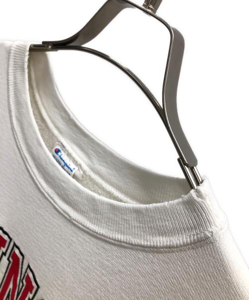 Champion（チャンピオン）Champion (チャンピオン) リバースウィーブスウェット ILLINOIS STATE（イリノイ ステイト） ホワイト サイズ:LARGEの古着・服飾アイテム