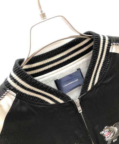 JohnUNDERCOVER（ジョンアンダーカバー）JohnUNDERCOVER (ジョンアンダーカバー) スカジャン ブラック×ホワイト サイズ:4の古着・服飾アイテム
