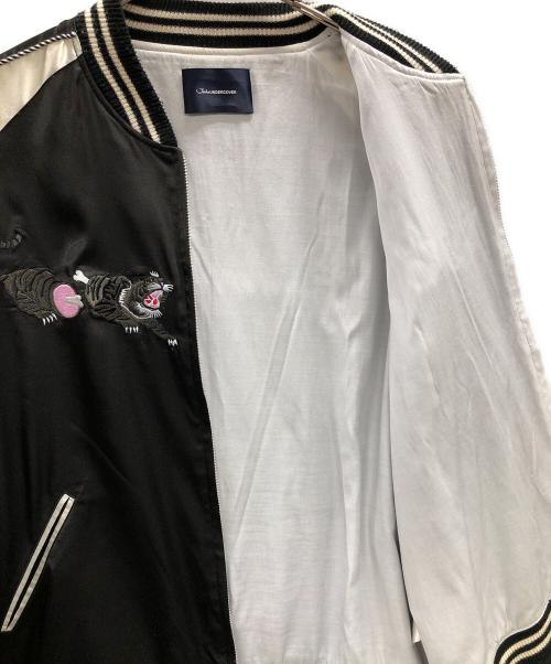 JohnUNDERCOVER（ジョンアンダーカバー）JohnUNDERCOVER (ジョンアンダーカバー) スカジャン ブラック×ホワイト サイズ:4の古着・服飾アイテム