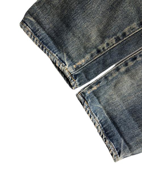 Hysteric Glamour（ヒステリックグラマー）Hysteric Glamour (ヒステリックグラマー) AR加工 ダメージ リペア デニムパンツ インディゴ サイズ:XSの古着・服飾アイテム