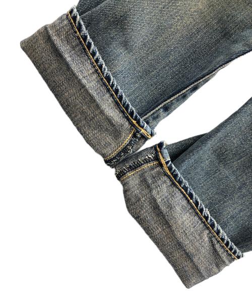 Hysteric Glamour（ヒステリックグラマー）Hysteric Glamour (ヒステリックグラマー) AR加工 ダメージ リペア デニムパンツ インディゴ サイズ:XSの古着・服飾アイテム