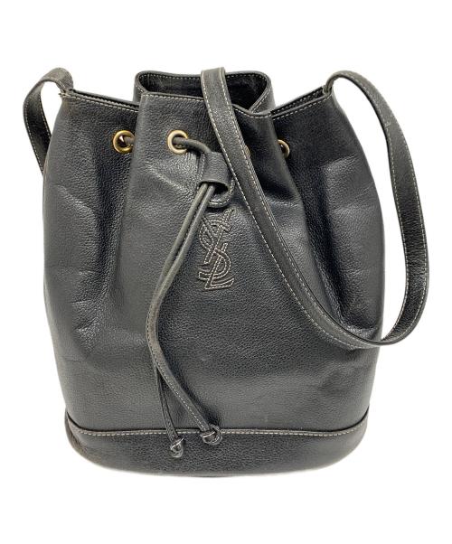 Yves Saint Laurent（イヴサンローラン）Yves Saint Laurent (イヴサンローラン) ショルダー巾着バッグ ブラック サイズ:実寸サイズにてご確認ください。の古着・服飾アイテム