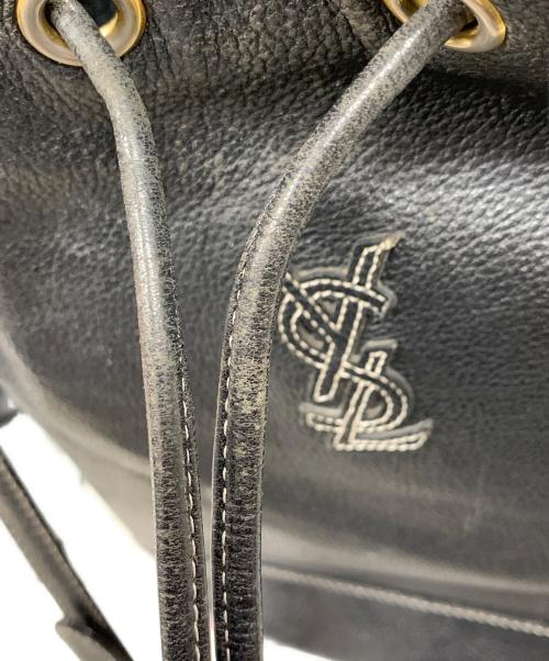 Yves Saint Laurent（イヴサンローラン）Yves Saint Laurent (イヴサンローラン) ショルダー巾着バッグ ブラック サイズ:実寸サイズにてご確認ください。の古着・服飾アイテム