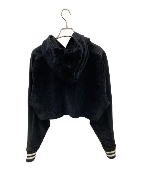 Champion REVERSE WEAVE（チャンピオン リバース ウィーブ）Champion REVERSE WEAVE (チャンピオン リバース ウィーブ) パーカー CORDUROY CROPPED HOODIE（コーデュロイ クロップド フーディ） ブラック サイズ:JPN Sの古着・服飾アイテム