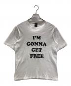 NUMBER (N)INEナンバーナイン）の古着「半袖Tシャツ I'M GONNA GET FREE（アイム ゴナ ゲット フリー）」｜ホワイト