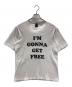 NUMBER (N)INE（ナンバーナイン）の古着「半袖Tシャツ I'M GONNA GET FREE（アイム ゴナ ゲット フリー）」｜ホワイト