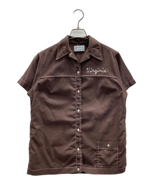 Hilton（ヒルトン）Hilton (ヒルトン) 半袖シャツ ブラウン サイズ:34の古着・服飾アイテム