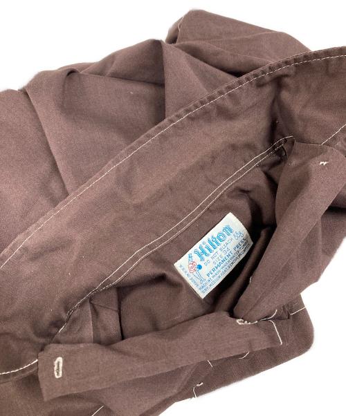 Hilton（ヒルトン）Hilton (ヒルトン) 半袖シャツ ブラウン サイズ:34の古着・服飾アイテム