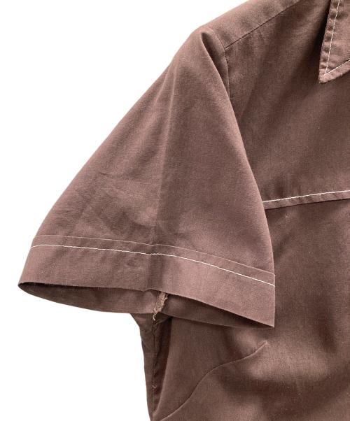 Hilton（ヒルトン）Hilton (ヒルトン) 半袖シャツ ブラウン サイズ:34の古着・服飾アイテム
