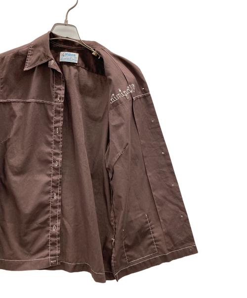 Hilton（ヒルトン）Hilton (ヒルトン) 半袖シャツ ブラウン サイズ:34の古着・服飾アイテム