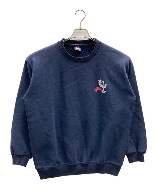 stussy（ステューシー）stussy (ステューシー) 90sヴィンテージスウェット シャドーマン ネイビー サイズ:Lの古着・服飾アイテム