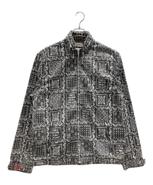 reyn spooner（レイン スプナー）reyn spooner (レイン スプナー) stussy (ステューシー) ハワイアン トラディション ジャケット グレー×ホワイト サイズ:XLの古着・服飾アイテム