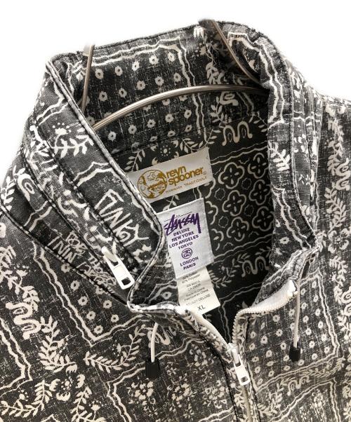 reyn spooner（レイン スプナー）reyn spooner (レイン スプナー) stussy (ステューシー) ハワイアン トラディション ジャケット グレー×ホワイト サイズ:XLの古着・服飾アイテム