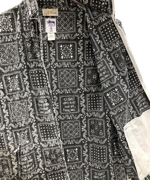 reyn spooner（レイン スプナー）reyn spooner (レイン スプナー) stussy (ステューシー) ハワイアン トラディション ジャケット グレー×ホワイト サイズ:XLの古着・服飾アイテム