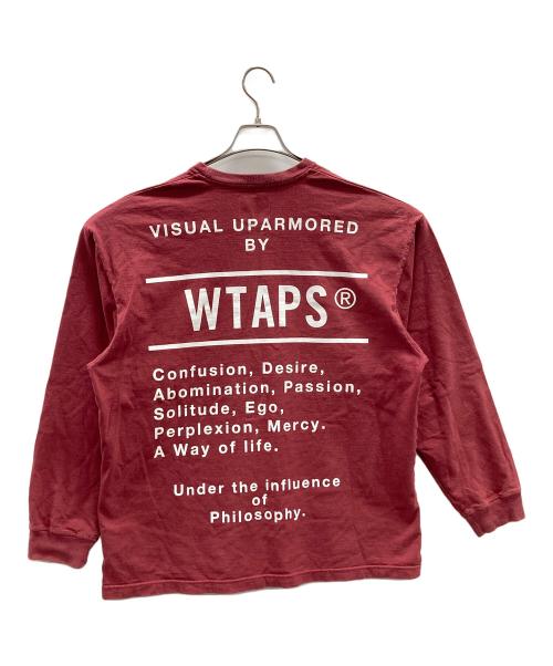 WTAPS（ダブルタップス）WTAPS (ダブルタップス) 長袖Tシャツ 23AW/OBJ 01 LS COTTON.CONTAINING（コンテイニング） エンジ サイズ:X 03の古着・服飾アイテム