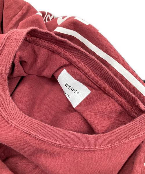 WTAPS（ダブルタップス）WTAPS (ダブルタップス) 長袖Tシャツ 23AW/OBJ 01 LS COTTON.CONTAINING（コンテイニング） エンジ サイズ:X 03の古着・服飾アイテム
