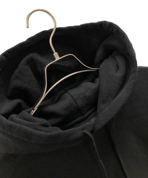 stussy（ステューシー）stussy (ステューシー) パーカー Contrast Stitch Label Pullover Hoodie（コントラスト ステッチ ラベル プルオーバー フーディ） ブラック サイズ:Lの古着・服飾アイテム