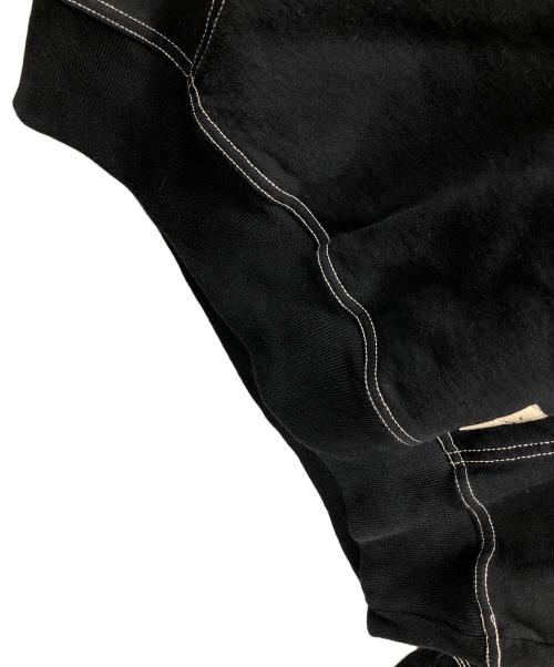 stussy（ステューシー）stussy (ステューシー) パーカー Contrast Stitch Label Pullover Hoodie（コントラスト ステッチ ラベル プルオーバー フーディ） ブラック サイズ:Lの古着・服飾アイテム