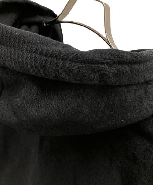 stussy（ステューシー）stussy (ステューシー) パーカー Contrast Stitch Label Pullover Hoodie（コントラスト ステッチ ラベル プルオーバー フーディ） ブラック サイズ:Lの古着・服飾アイテム