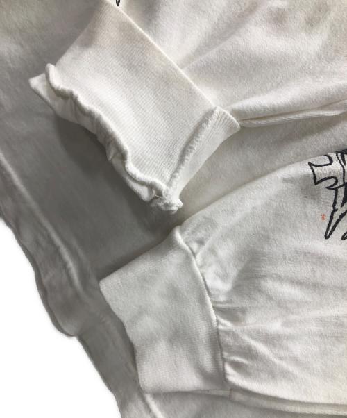 WEST COAST CHOPPERS（ウエストコーストチョッパーズ）WEST COAST CHOPPERS (ウエストコーストチョッパーズ) 長袖Tシャツ FIRE PATTERN LONG SLEEVE（ファイア パターン ロング スリーブ） ホワイト サイズ:実寸サイズにてご確認ください。の古着・服飾アイテム