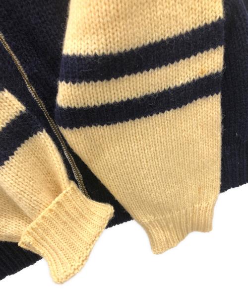 AVIREX Sport（アヴィレックス スポーツ）AVIREX Sport (アヴィレックス スポーツ) カウチンニットカーディガン ネイビー×アイボリー サイズ:Lの古着・服飾アイテム