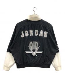 NIKE（ナイキ）の古着「ナイロンジャケット エアジョーダン」｜ブラック×ホワイト