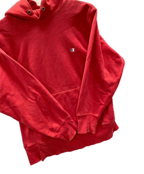 Champion REVERSE WEAVE（チャンピオン リバース ウィーブ）Champion REVERSE WEAVE (チャンピオン リバース ウィーブ) プルオーバーパーカー レッド サイズ:Lの古着・服飾アイテム