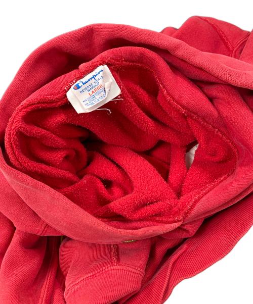 Champion REVERSE WEAVE（チャンピオン リバース ウィーブ）Champion REVERSE WEAVE (チャンピオン リバース ウィーブ) プルオーバーパーカー レッド サイズ:Lの古着・服飾アイテム
