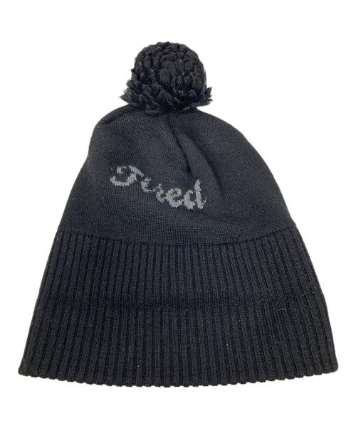 COMME des GARCONS SHIRT（コムデギャルソンシャツ）COMME des GARCONS SHIRT (コムデギャルソンシャツ) ニットキャップ ブラック サイズ:実寸サイズにてご確認ください。の古着・服飾アイテム