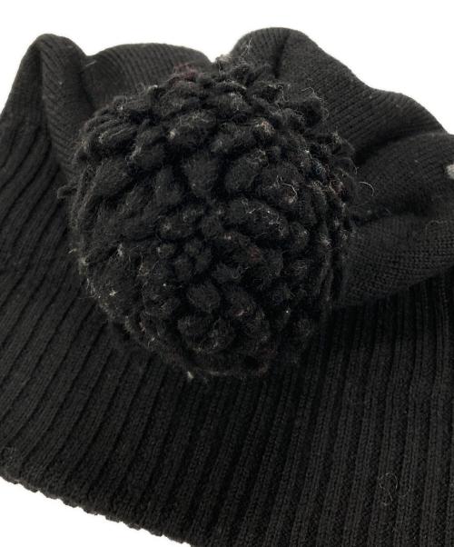 COMME des GARCONS SHIRT（コムデギャルソンシャツ）COMME des GARCONS SHIRT (コムデギャルソンシャツ) ニットキャップ ブラック サイズ:実寸サイズにてご確認ください。の古着・服飾アイテム