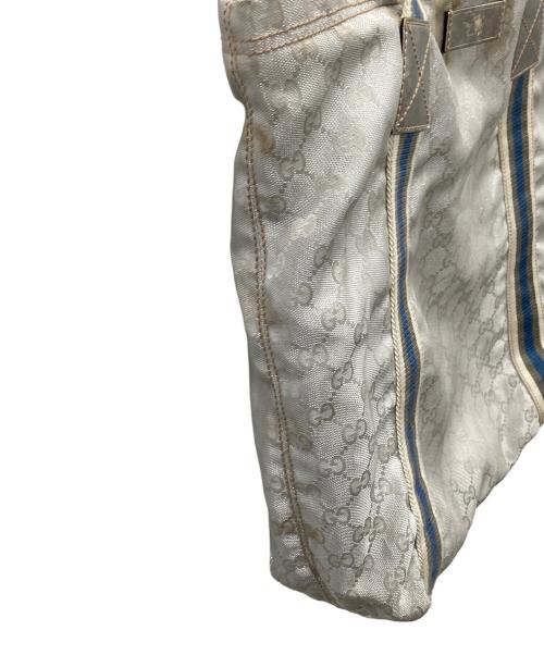 GUCCI（グッチ）GUCCI (グッチ) GGキャンバストートバッグ ライトグレー サイズ:実寸サイズにてご確認ください。の古着・服飾アイテム