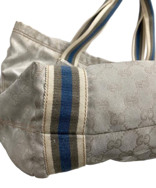 GUCCI（グッチ）GUCCI (グッチ) GGキャンバストートバッグ ライトグレー サイズ:実寸サイズにてご確認ください。の古着・服飾アイテム