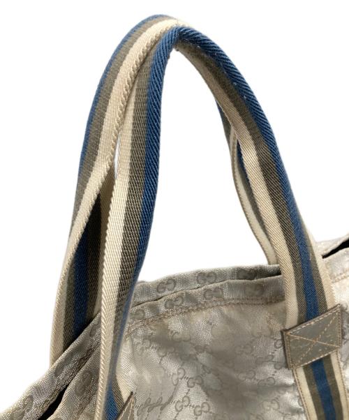 GUCCI（グッチ）GUCCI (グッチ) GGキャンバストートバッグ ライトグレー サイズ:実寸サイズにてご確認ください。の古着・服飾アイテム