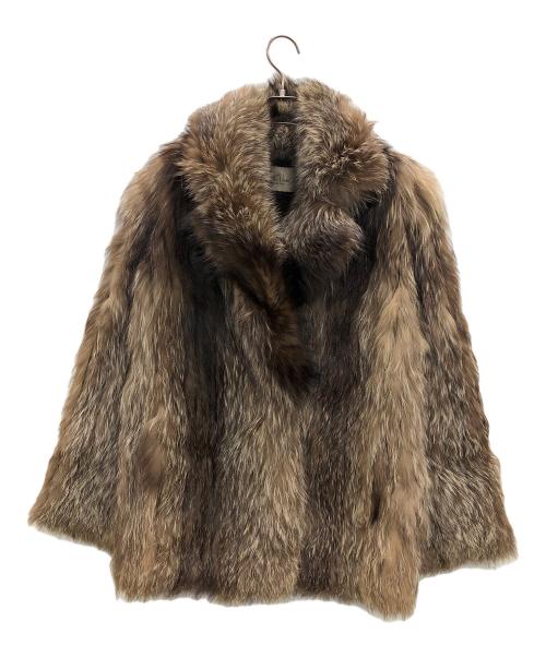 Belle Vison（ベルビジョン）Belle Vison (ベルビジョン) フォックスファーコート カーキ サイズ:11の古着・服飾アイテム