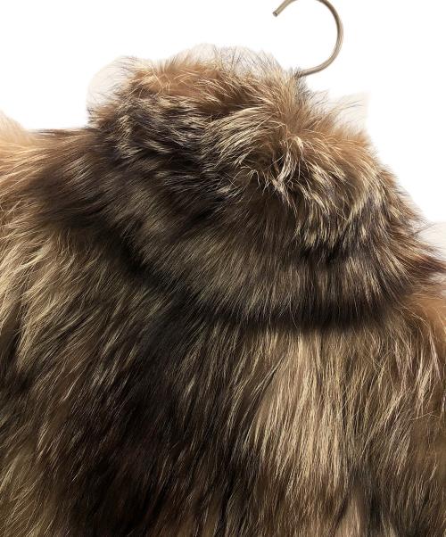 Belle Vison（ベルビジョン）Belle Vison (ベルビジョン) フォックスファーコート カーキ サイズ:11の古着・服飾アイテム