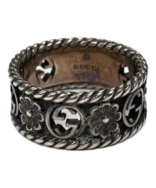 GUCCI（グッチ）GUCCI (グッチ) リング インターロッキングG フラワー シルバー サイズ:10の古着・服飾アイテム
