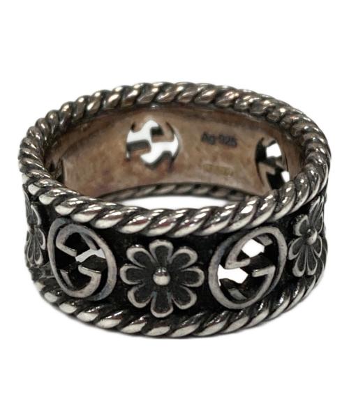 GUCCI（グッチ）GUCCI (グッチ) リング インターロッキングG フラワー シルバー サイズ:10の古着・服飾アイテム