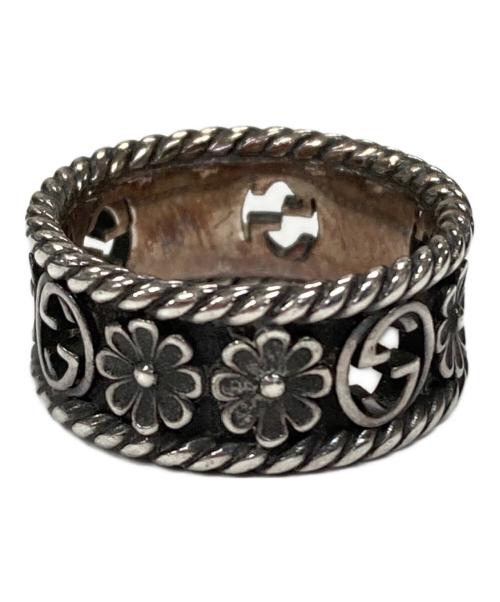 GUCCI（グッチ）GUCCI (グッチ) リング インターロッキングG フラワー シルバー サイズ:10の古着・服飾アイテム