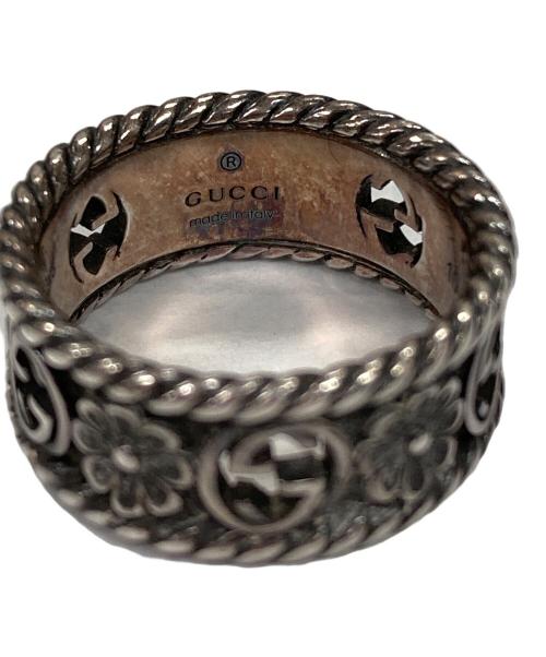 GUCCI（グッチ）GUCCI (グッチ) リング インターロッキングG フラワー シルバー サイズ:10の古着・服飾アイテム