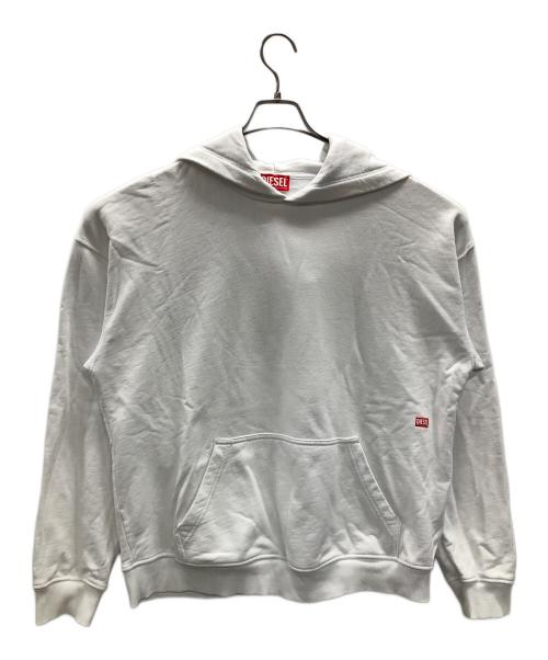 DIESEL（ディーゼル）DIESEL (ディーゼル) プルオーバーパーカー ホワイト サイズ:Lの古着・服飾アイテム