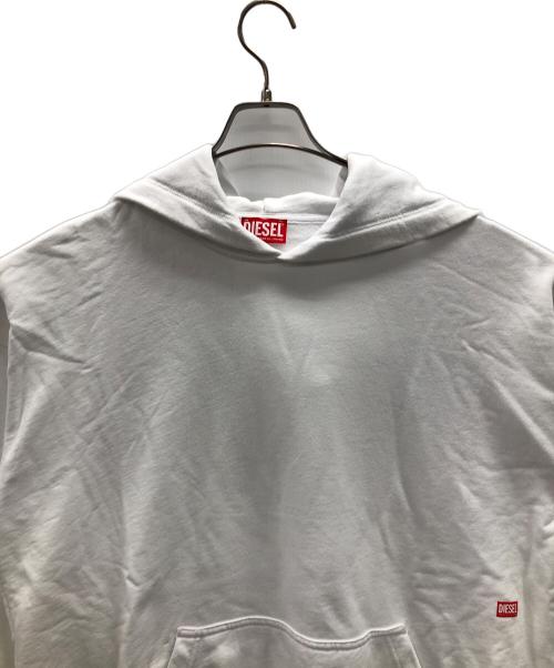 DIESEL（ディーゼル）DIESEL (ディーゼル) プルオーバーパーカー ホワイト サイズ:Lの古着・服飾アイテム