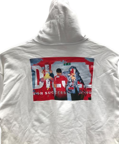 DIESEL（ディーゼル）DIESEL (ディーゼル) プルオーバーパーカー ホワイト サイズ:Lの古着・服飾アイテム