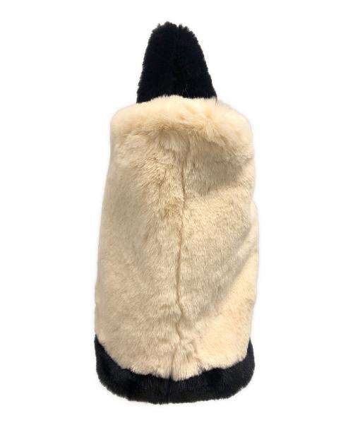 GOOD GRIEF!（グッドグリーフ）GOOD GRIEF! (グッドグリーフ) 2WAYバッグ トートバッグ ショルダーバッグ FAUX FUR TOTE BAG（フェイク ファー トート バッグ） ブラック×アイボリー サイズ:実寸サイズにてご確認ください。の古着・服飾アイテム