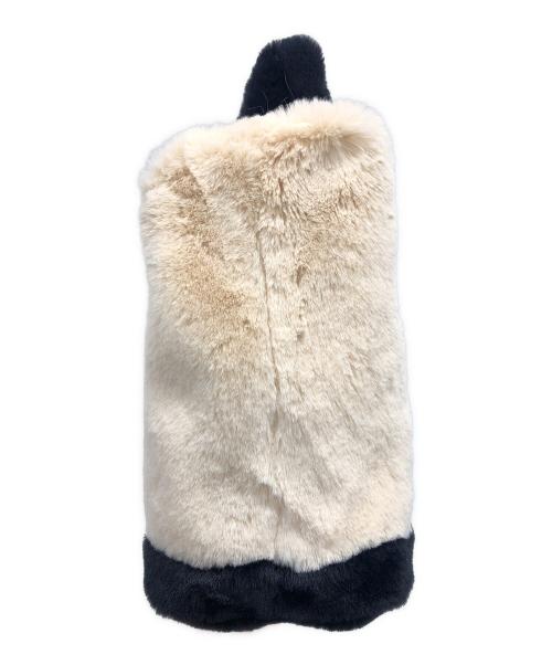 GOOD GRIEF!（グッドグリーフ）GOOD GRIEF! (グッドグリーフ) 2WAYバッグ トートバッグ ショルダーバッグ FAUX FUR TOTE BAG（フェイク ファー トート バッグ） ブラック×アイボリー サイズ:実寸サイズにてご確認ください。の古着・服飾アイテム